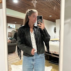 Vintage fringe biker jacket